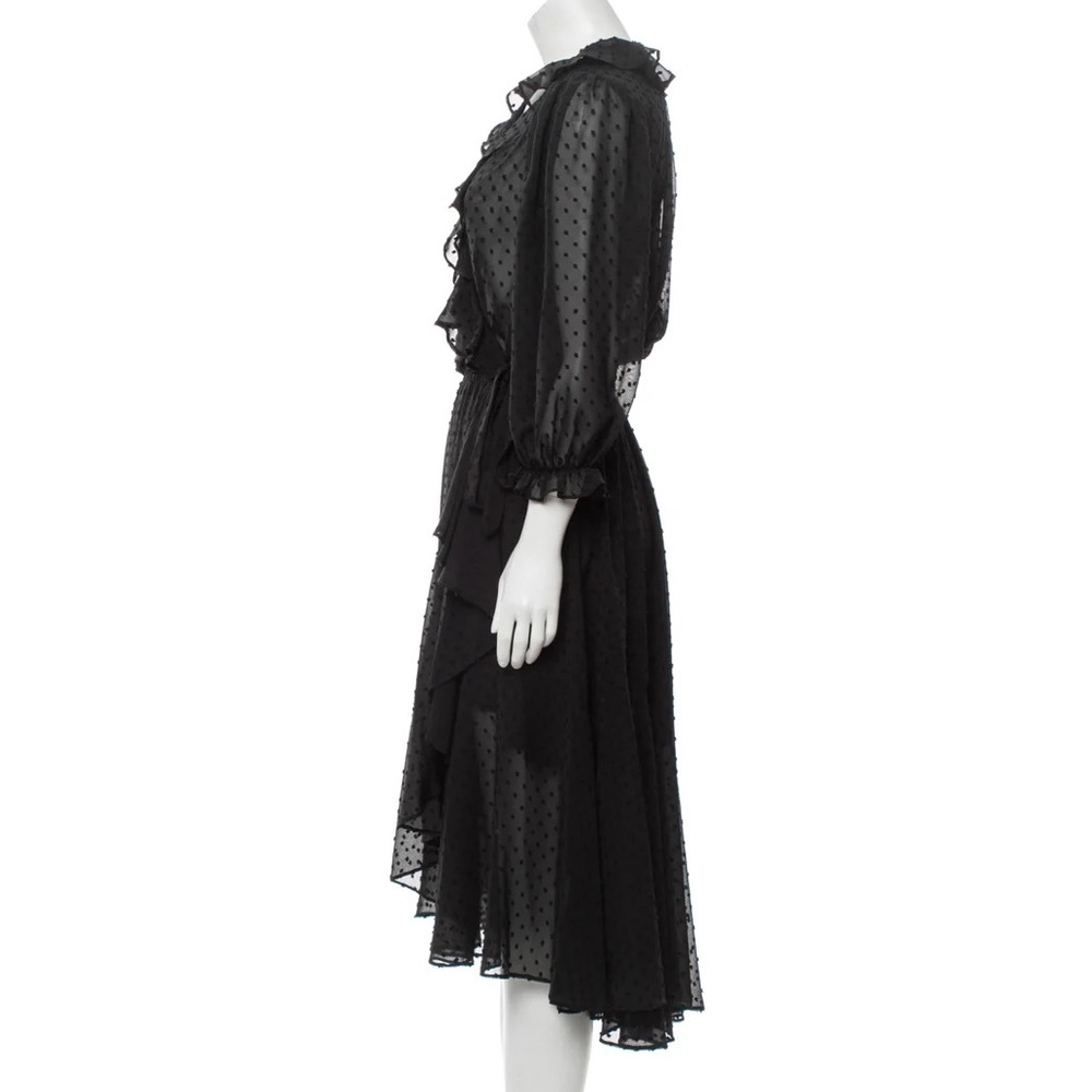 Revolve ICONS Swiss Dot Flamenco Wrap Dress - Picture 4 of 15